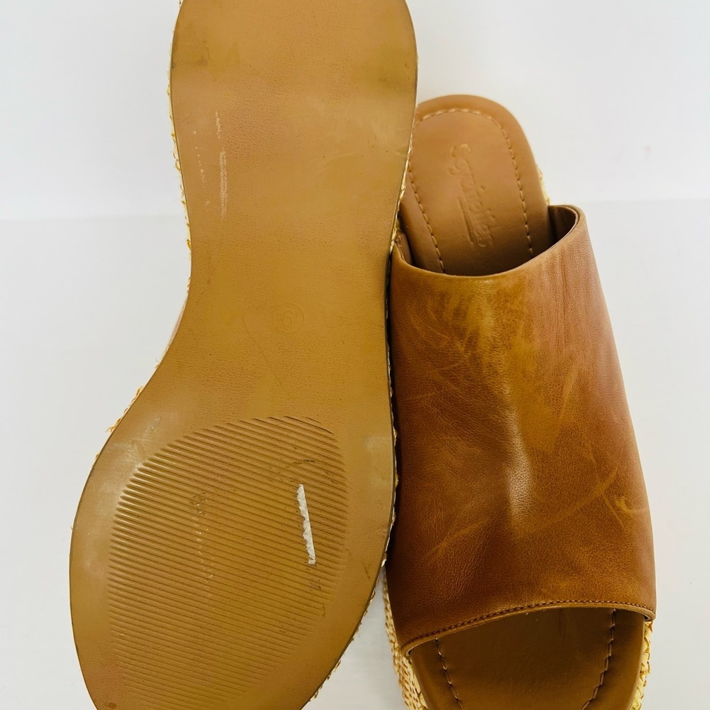 NEW! Seychelles Tulip Leather Wedge Slip On Sandal - Picture 9 of 9